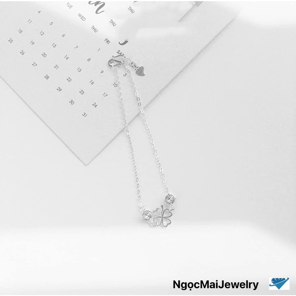 Lắc tay 4 lá xinh xắn chuẩn bạc NgọcMaiJewelry nhẹ nhàng tinh tế