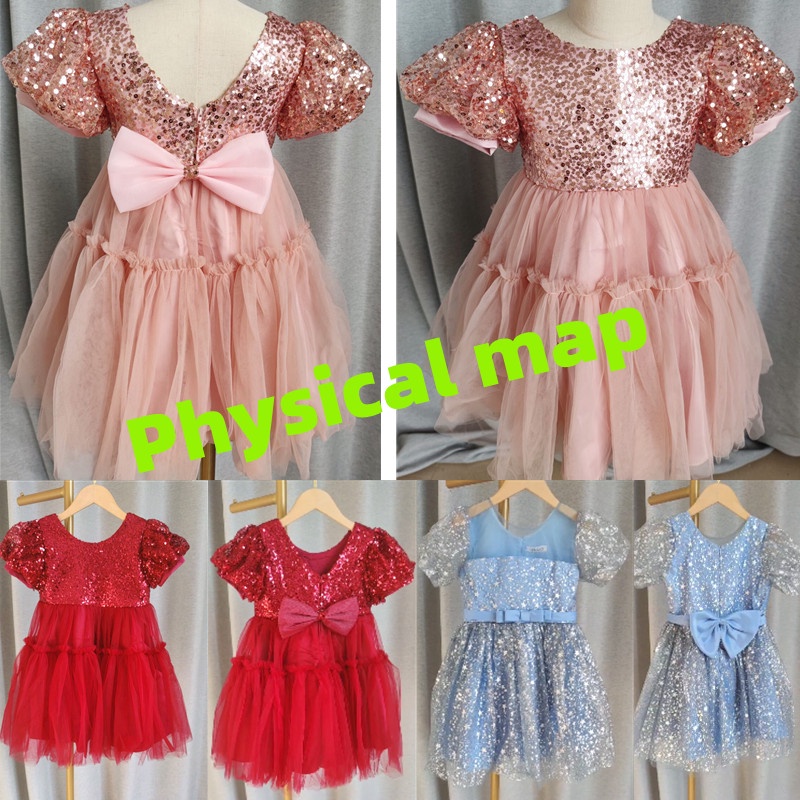 Bé gái sơ sinh Váy rửa tội Bé gái Váy vải tuyn Công chúa Váy dạ hội Lấp lánh Cô gái sinh nhật lần thứ 1 Lễ cưới Hoa cô gái