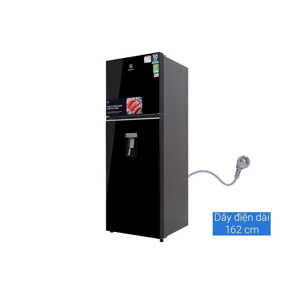 [Mã ELHA10 giảm 6% đơn 5TR] Tủ lạnh Electrolux 321 lít ,2 cánh,lấy nước ngoài, ngăn đông mềm ETB3440K-H