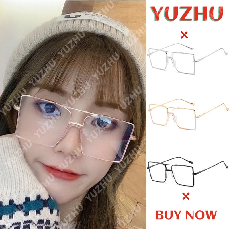 Kính mắt gọng kim loại chống bức xạ ánh sáng xanh chống nhức mỏi mắt phong cách vintage thời trang dành cho cả nam và nữ