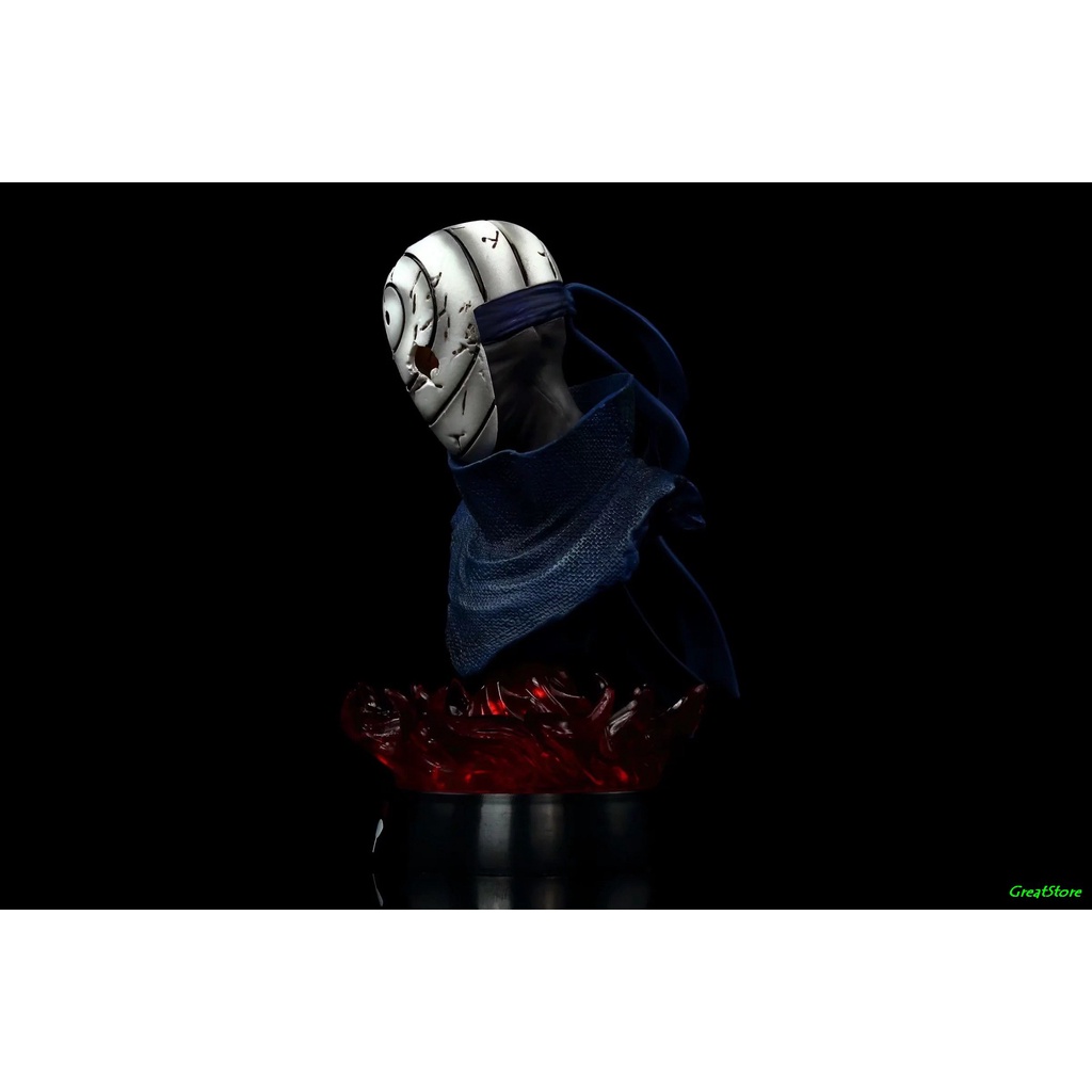 Mô hình tượng bán thân Uchiha Madara và Uchiha Obito trong Anime Naruto 16cm