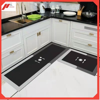 Thảm Bếp silicon cao cấp siêu thấm nước chống trơn set 2c 40x120