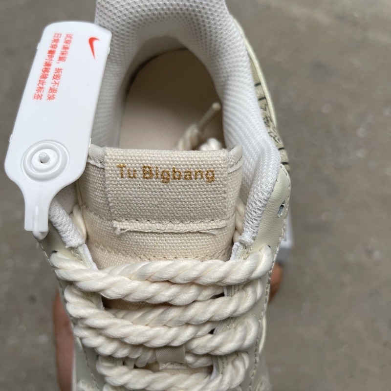 Giày Thể Thao AF.1 Bigassteam cream nam nữ