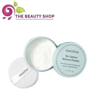 Phấn Bột Innisfree Mineral Powder 5g (Phấn Phủ Kềm Dầu - Hộp Xanh)