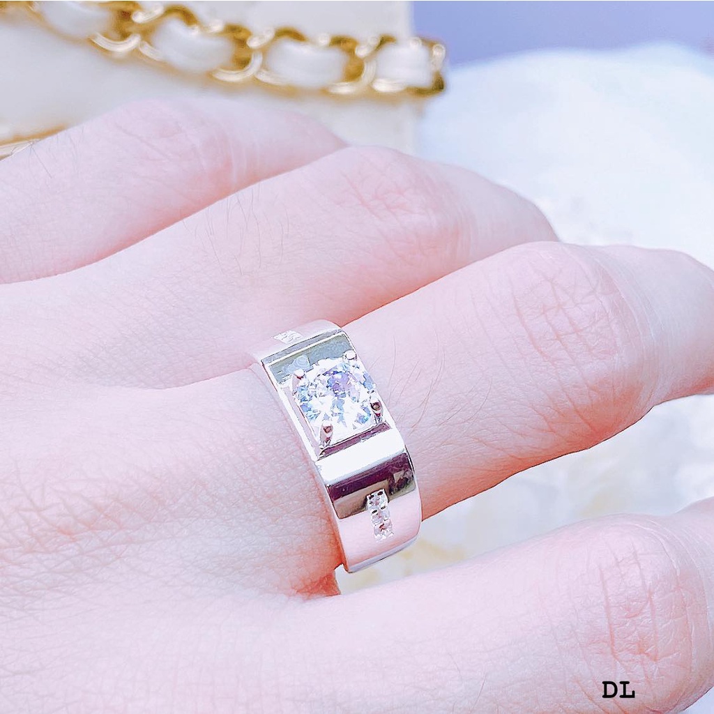 Nhẫn nam thiếu niên bạc ta 17-18mm