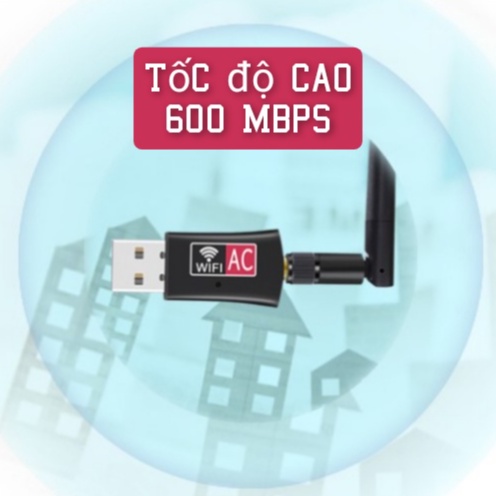 [HỎA TỐC - BH 6 Tháng] USB Thu WiFi Comfast CF-811AC có 5Ghz cho macOS Hackintosh Windows , 600mbps 5G CF 811AC