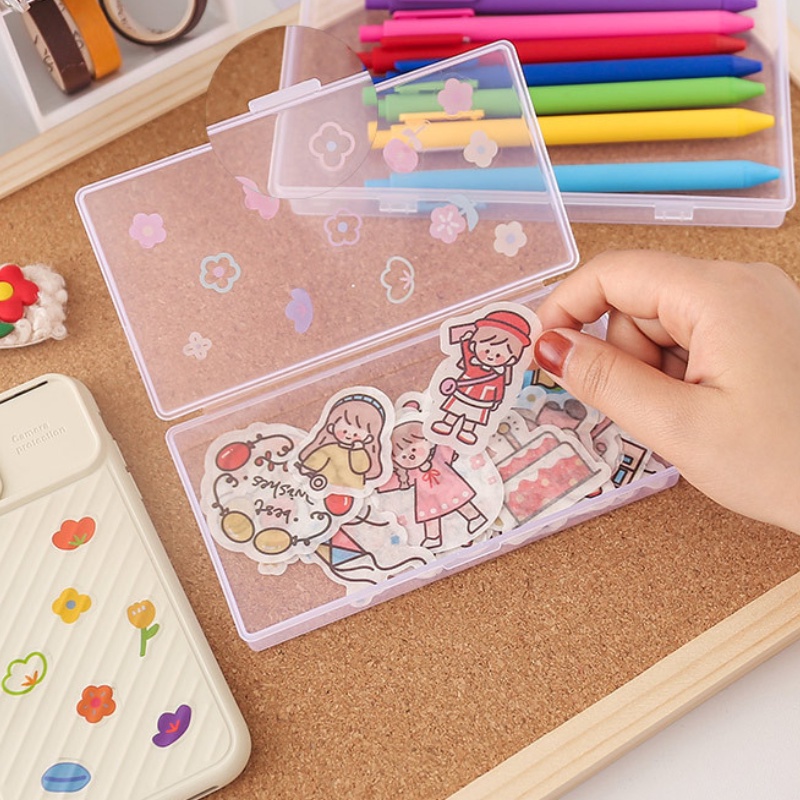 Hộp Đựng Mỹ Phẩm / Trang Sức Để Bàn Trong Suốt