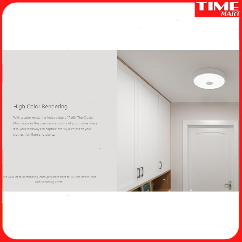 [CHÍNH HÃNG] Đèn Led Ốp Trần Cảm Biến Chuyển Động Mini Xiaomi Yeelight 250mm - [TIME_MART siêu thị tiện ích gia đình]