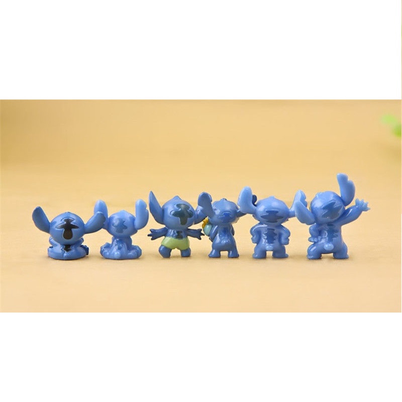 DISNEY Bộ Sưu Tập Búp Bê Nhân Vật Hoạt Hình Lilo & Stitch 3.5cm - Bộ 12 Cái