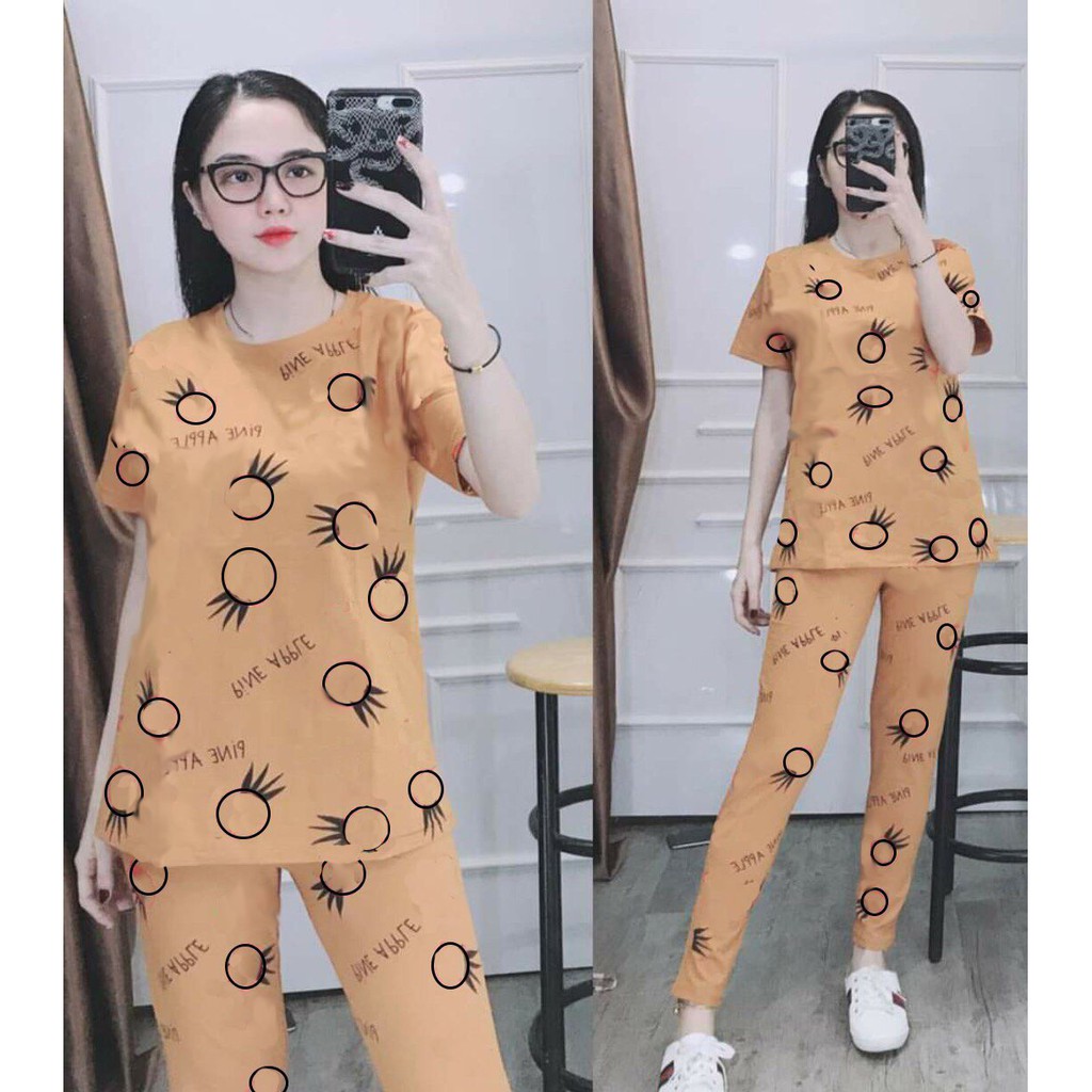 Đồ bộ thun TRÁI THƠM MỚI thời trang 3 size 43-65kg tùy chiều cao, cotton mềm mịn co giãn 4 chiều, thiết kế trẻ trung | BigBuy360 - bigbuy360.vn