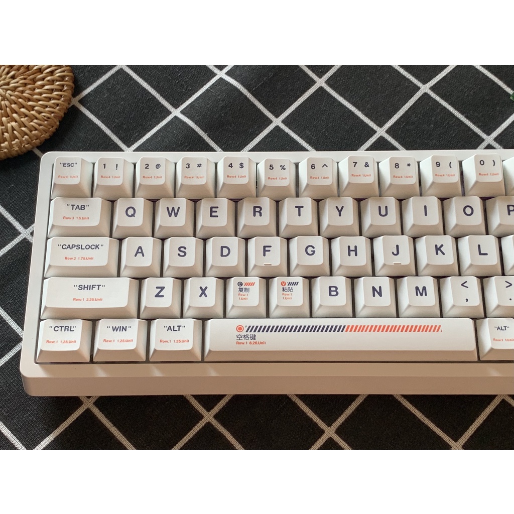 Keycaps PBT Machine Cherry Profile 125 nút dành cho phím cơ