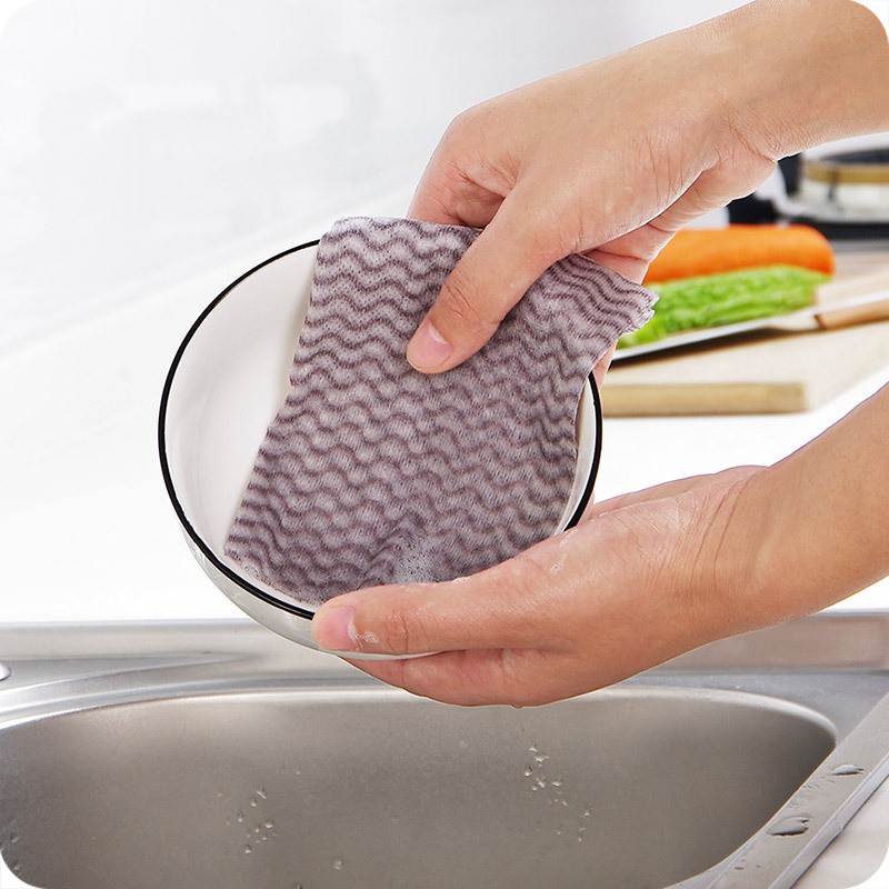 Giấy lau bếp đa năng, cuộn giấy vải thấm hút lau dầu mỡ Oron