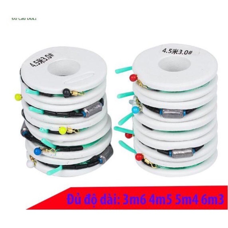 Dây trục câu đài buộc sẵn đầy đủ các kích thước, cước câu, DAY-CUOC-03