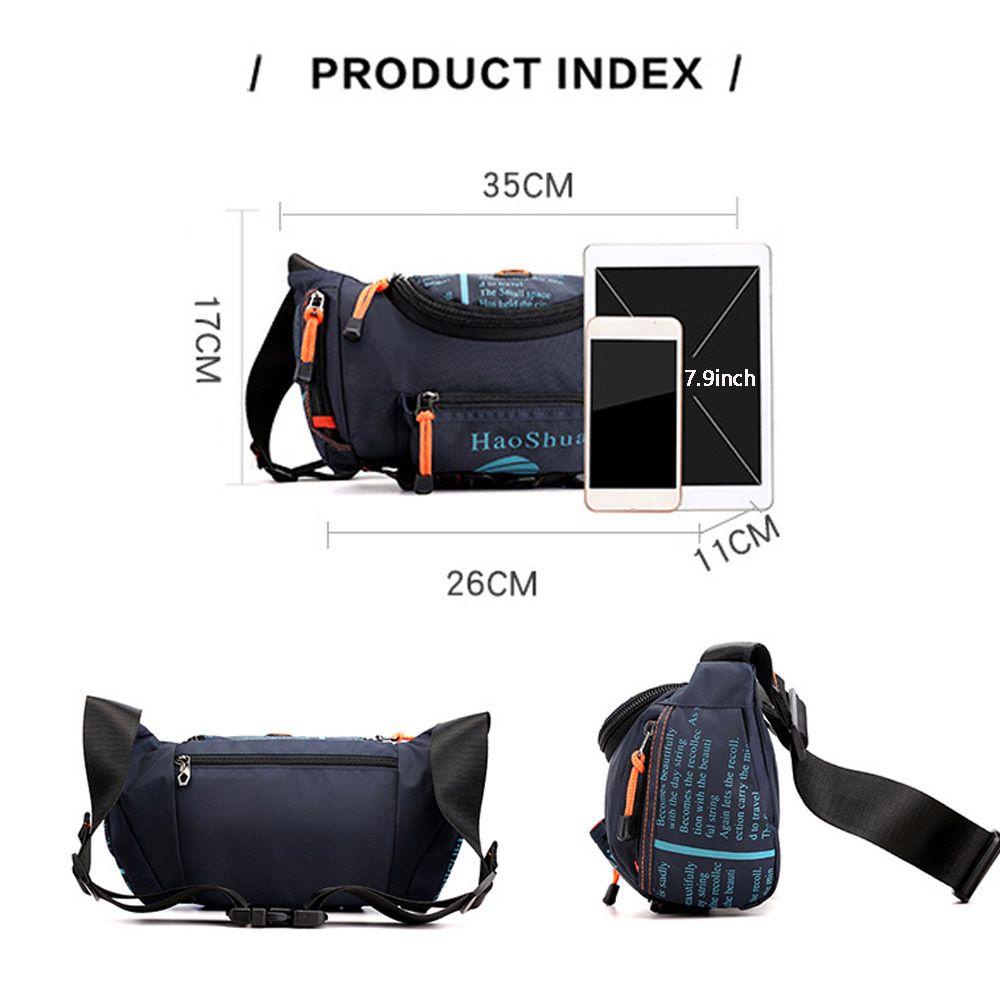 Túi Đeo Chéo Ngực / Hông Vải Oxford Cỡ Lớn Chống Thấm Nước Thời Trang Cho Nam Và Nữ