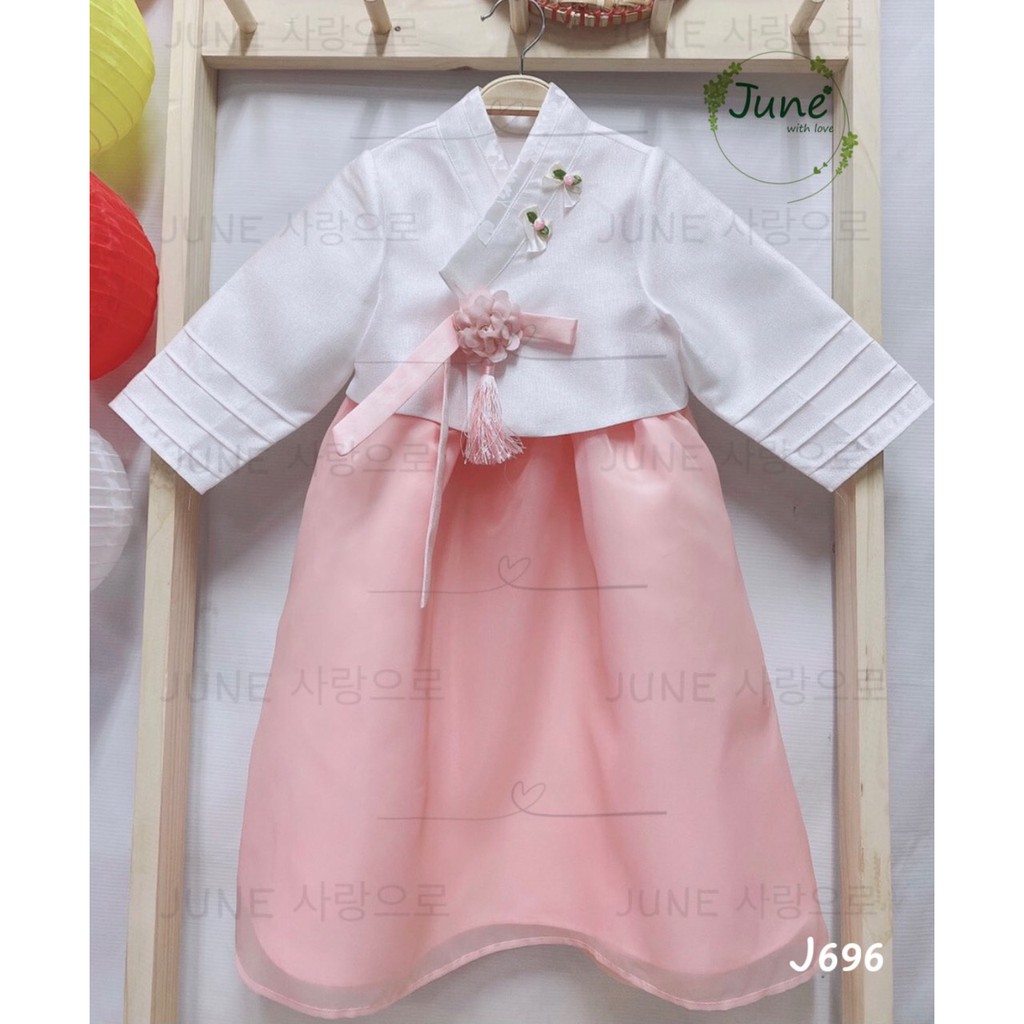 [Siêu phẩm 2022] Hanbok tết phong cách Hàn Quốc cao cấp cho bé gái siêu xinh