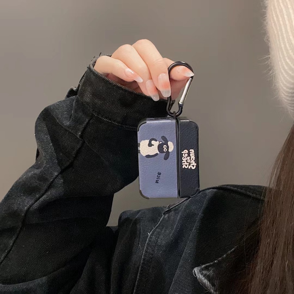 Vỏ Bảo Vệ Hộp Sạc Tai Nghe AirPods 1 2 3 Pro 3rd 2021 Bằng TPU Màu Xanh Dương Và Xanh Dương Hình Cừu Dễ Thương
