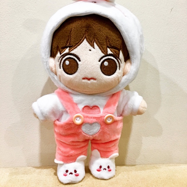 Giày thỏ bông cho doll 20cm - 15cm