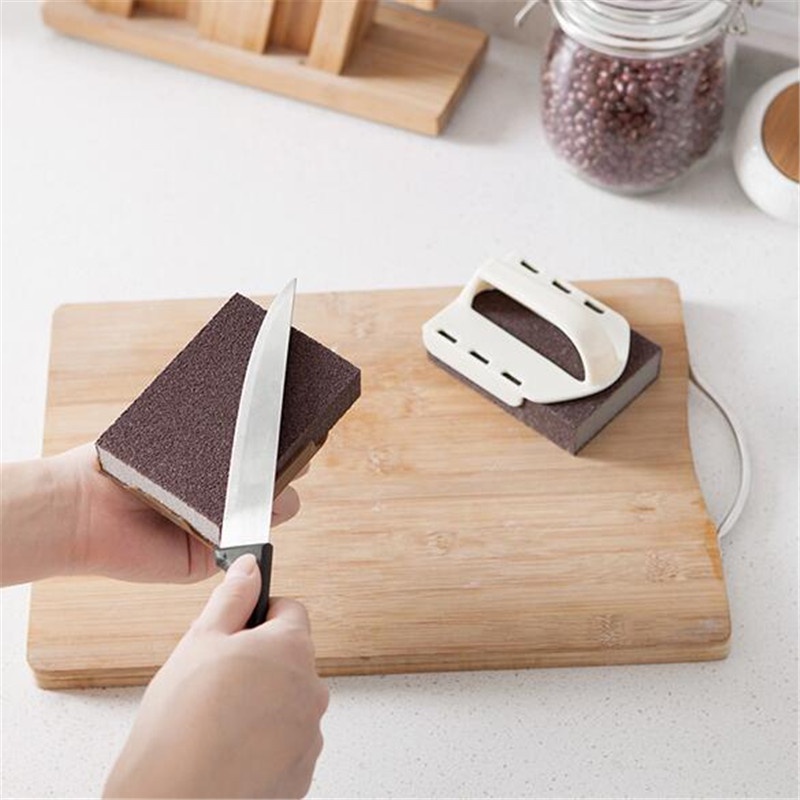 Miếng Bọt Biển Có Tay Cầm Bằng Nhựa Để Chà Rửa Nhà Bếp Tiện Dụng