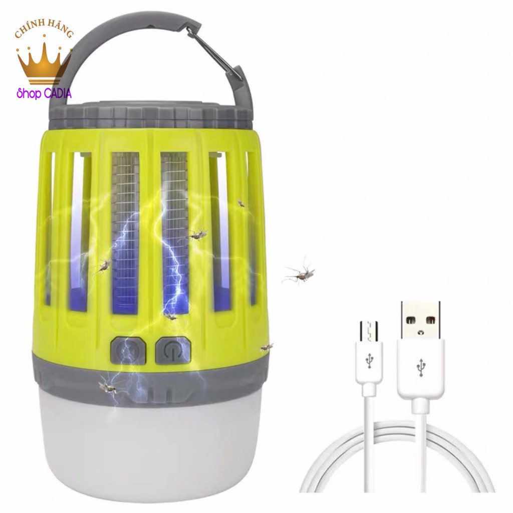 [2 in 1] đèn cắm trại LED Đèn Diệt Muỗi Con Dơi (Bắt Được Muỗi Ban Ngày Và Muỗi Ban Đêm)