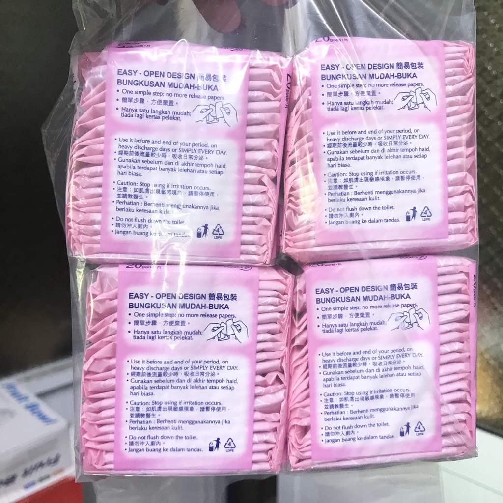 Combo 2 Gói Băng Vệ Sinh Hằng Ngày Hương Thơm Lauríer Active Fit Quick Dry & Fresh - Màu hồng