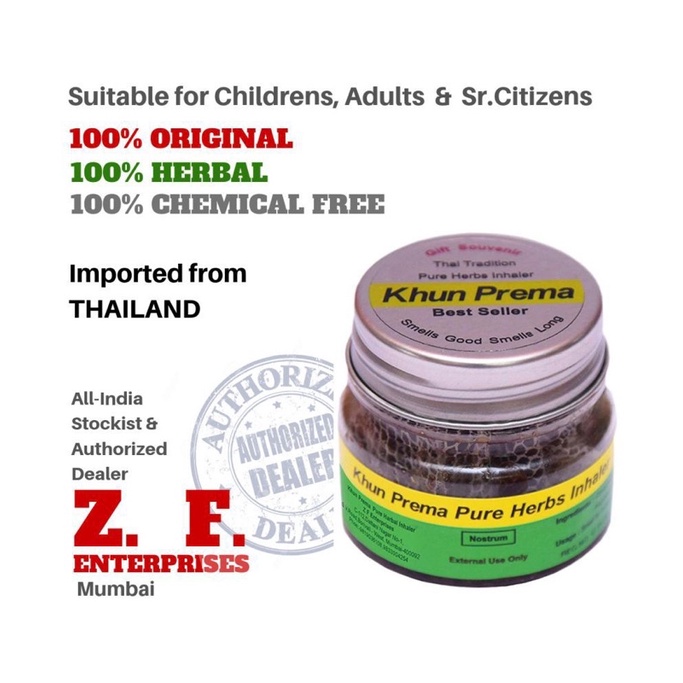 1 lọ Hủ hít thông mũi viêm xoan Thái Lan khun prema