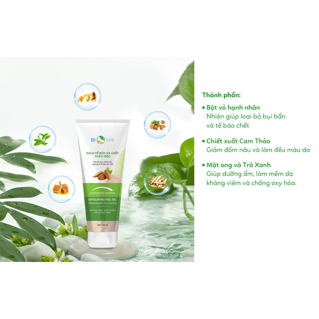 Tẩy Da Chết Dạng Gel Có Hạt Massage Dành Cho Da Mặt Sáng mịn mềm da ngăn ngừa lão hoá