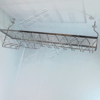 Treo ly quầy bar inox 304 dài 1m2