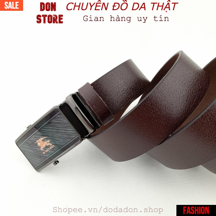 [HOT] Thắt Lưng Nam Da Thật 100% Mẫu Mới Khóa Lăn Tự Động Thép Không Gỉ Dày Dặn - Bền Bỉ ( BH 12 THÁNG)
