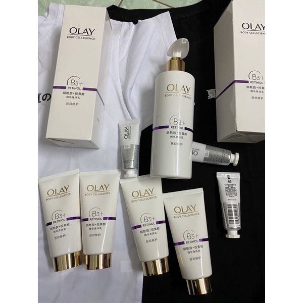 Có sẵn - dưỡng thể Olay body lotion âu lầy retinol b3 niacinamide