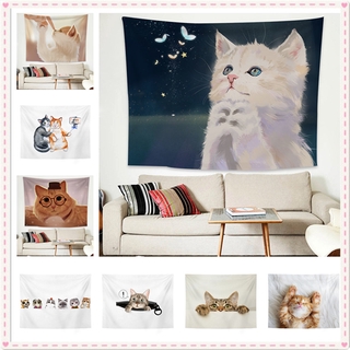 Thảm treo tường trang trí các kiểu hình mèo hoạt hình dễ thương