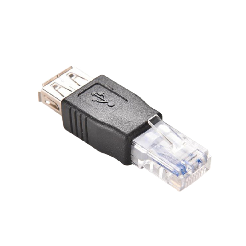 Set 2 Bộ Chuyển Đổi Mạng Lan Rj45 Male Sang Usb Female