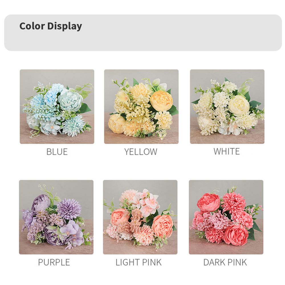 CONOPERY Hoa hồng giả cầm tay bằng lụa dùng trang trí DIY tùy chọn màu sắc