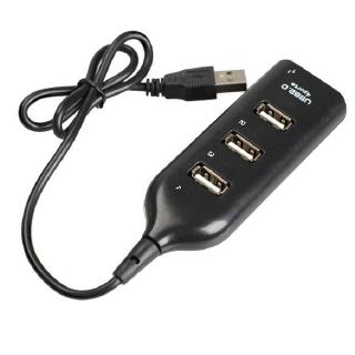 [rememberme]4 Port USB 2.0 High Speed Mini Hub Soet Pattern for Laptop PC L&6