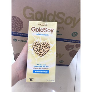 Combo 3 hộp Sữa Đậu Nành Vinamilk GoldSoy Không Đường 1L