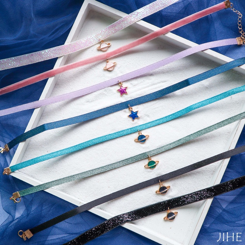 Vòng Cổ Choker Mặt Hành Tinh Phong Cách Nhật Bản Và Hàn Quốc Sáng Tạo Thời Trang Sáng Tạo