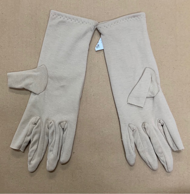 combo 2 đôi găng tay 3t cotton cắt 2 ngón 3 lớp