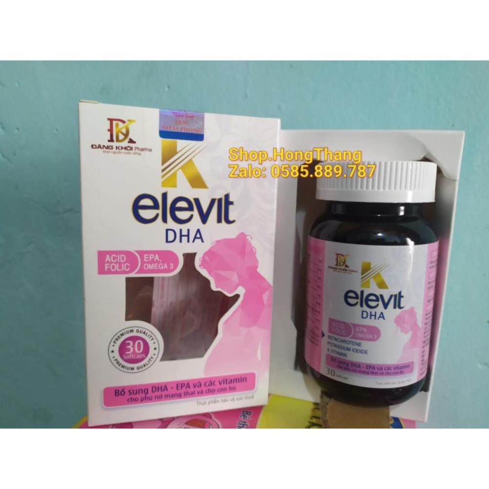Viên bổ bà bầu K ELEVIT DHA - Bổ sung sắt, acid folic, vitamin cho mọi phụ nữ mang thai và cho con bú 30viên