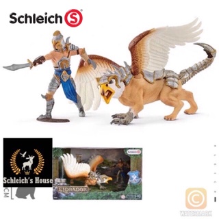 Mô hình động vật , đồ chơi con vật Schleich chính hãng người Lính và Griffin 70129 - Schleich House