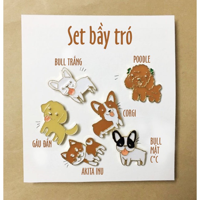 [Combo] - Set cài áo cá tính