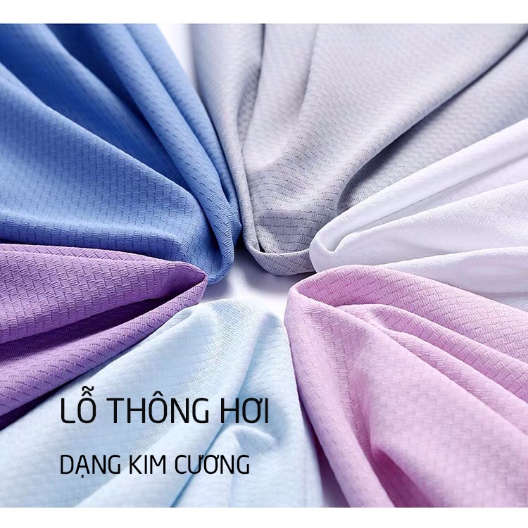 Áo Chống Nắng Nữ ALALA 1 Lớp Chất Thun Lạnh Vải Kim Cương Aircool Nhật Bản Cao Cấp Mềm Mát Thoải Mái