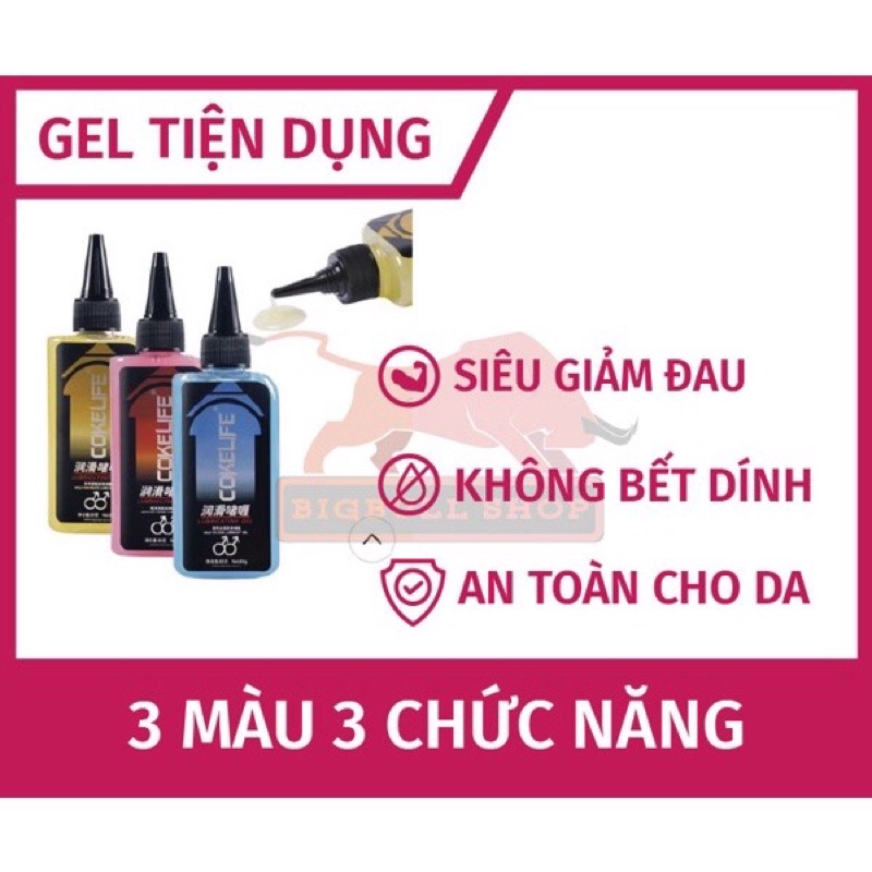 Gel bôi trơn giảm đau Cokelife superman 85ml