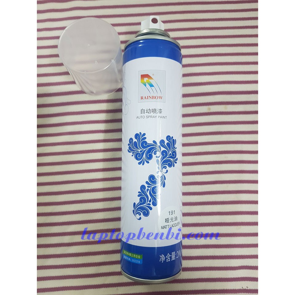 Chai xịt bàn phím bị mờ, bóng Rainbow
