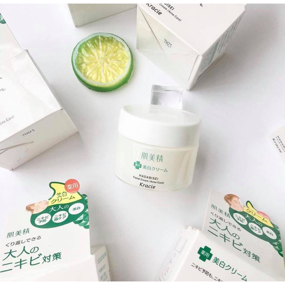 Kem Dưỡng Trắng Hadabisei Kracie Dành Riêng Cho Da Mụn 50ml
