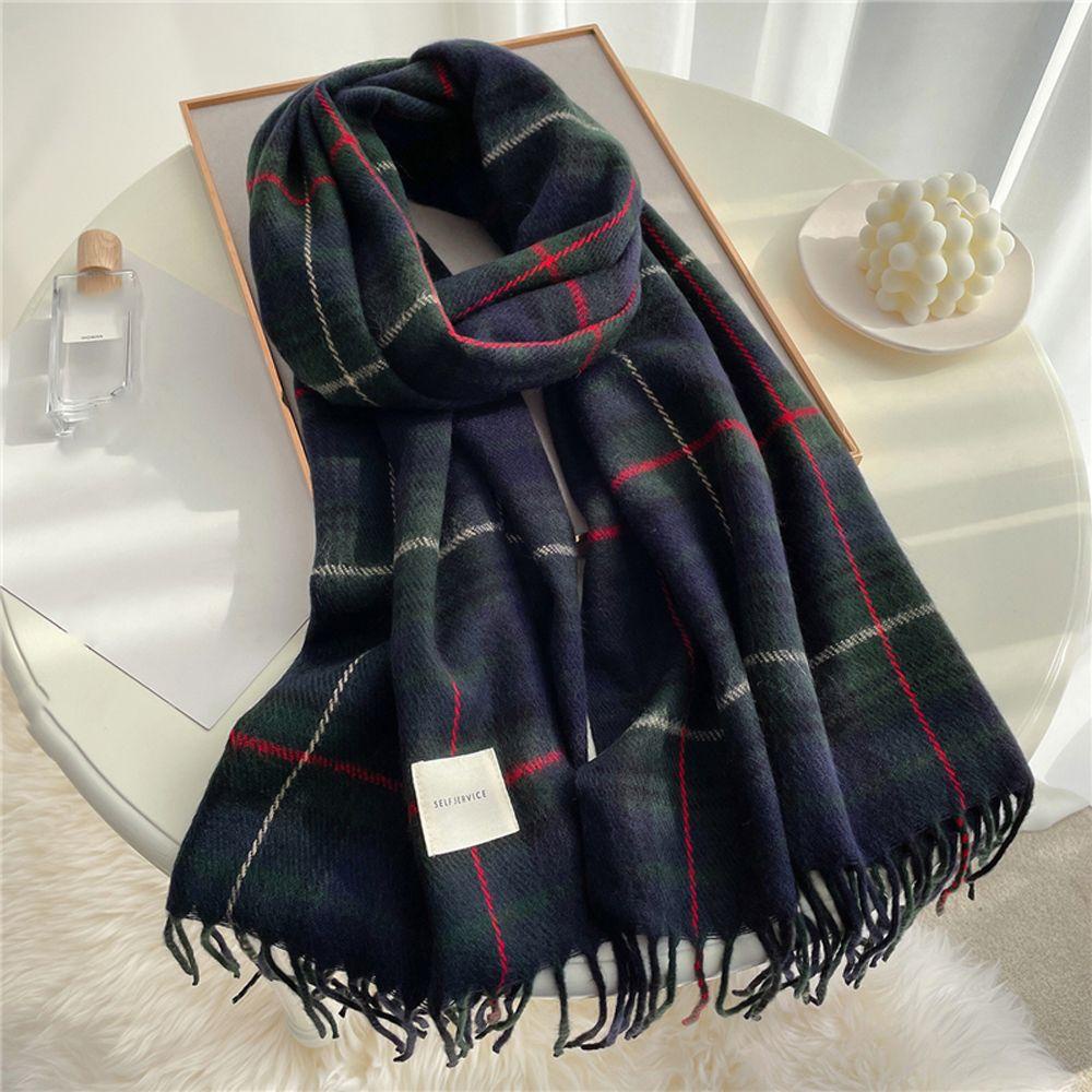 Khăn Choàng Cổ Dày Dặn Ấm Áp Họa Tiết Hoa Lily Thời Trang Unisex Phong Cách Hàn Quốc