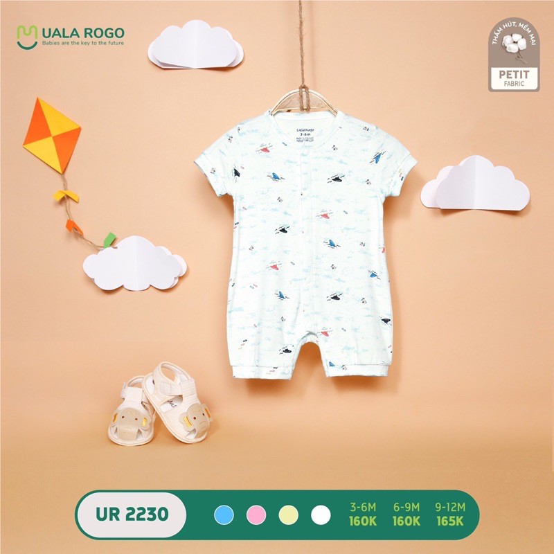 Body cộc bé trai bé gái UALA ROGO (3m-12m)