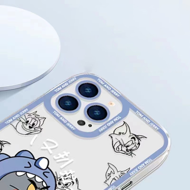 Ốp Điện Thoại Mềm Trong Suốt Họa Tiết Khủng Long / Mèo Ngộ Nghĩnh Cho iPhone 11 12 13 14 Pro MAX XS XR 7 SE20 X 8Plus 2023