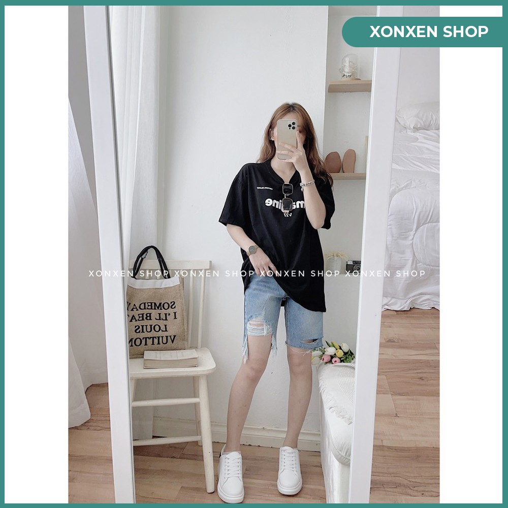 Quần short jean quần jean lững ulzzang hàng xuất xịn rách cá tính XONXEN SHOP HUẾ mã 9955