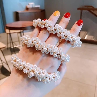 Dây Buộc Tóc Đính Ngọc Trai Giả Thời Trang Cho Nữ