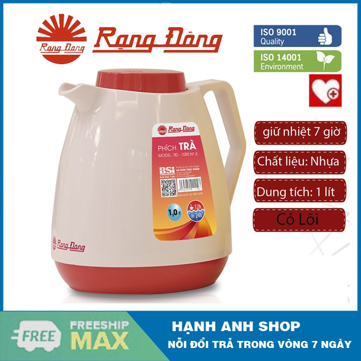 Phích Pha trà Rạng Đông 1 Lít (RD 1055 N1.E)