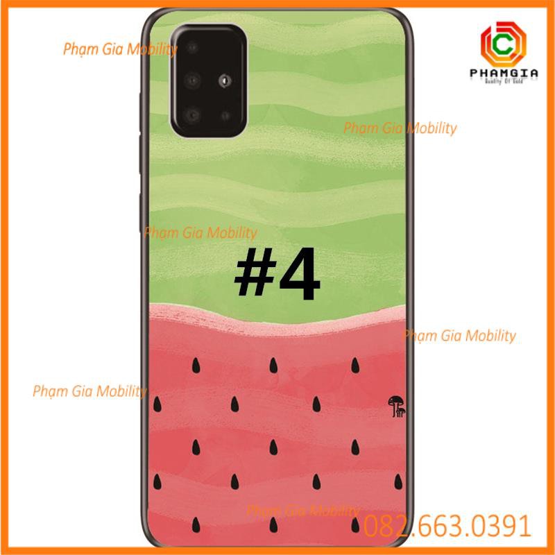 Ốp lưng in hình trái cây bắt mắt Samsung Galaxy A91/A81/A71/A51/A21/A01 / Note 10 Lite/S10 Lite